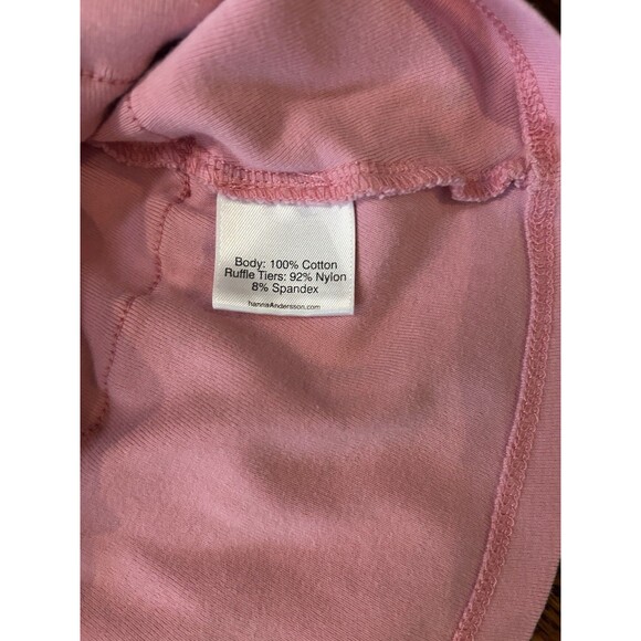 Hanna Andersson‎ Pink Tiered Ruffle Twirl Sleeveless Tutu Dress Size 6-7 Flawed - Picture 6 of 11